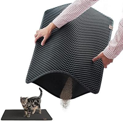 China Cat Litter Mat Trapping Litter Custom Made Waterproof NO--Toxic Waterproof Mat Pet Cat Litter Mat - Rectangular Large Size for sale