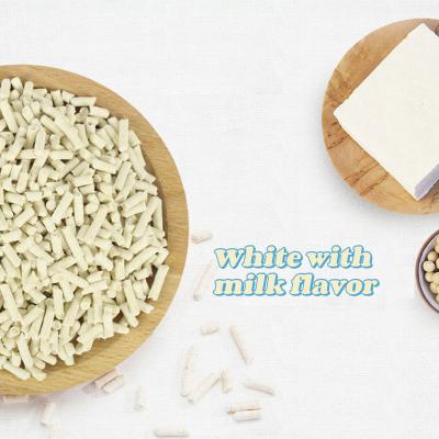 China Viable Bsci Flushable OEM 2.0 3.0 Mm Factory Bulking Bulk Clumping Tofu Cat Litter Suppliers Chromatic Color Flavor for sale