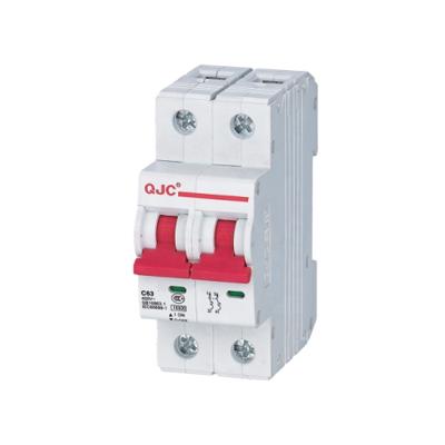 China QJC Supply L7 Miniature Circuit Breaker Type 2 Pole Indonesia Mcb 10KA for sale