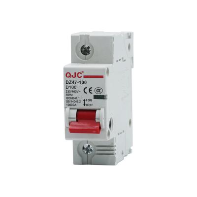 China Factory Sale DZ47-100 Pole China Single Circuit Breaker 10KA for sale