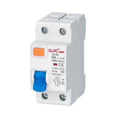 China QJC Factory OEM ODM Residual Current Circuit Breaker RCCB 6KA 6KA for sale