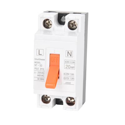 China QJC 2P NT-50 molded case circuit breaker AC240V 2 pole mccb 5A 10A 16A 20A 25A 32A NT-50 for sale