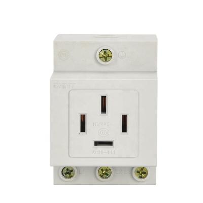 China QJC Din Rail Modular Switch Socket 10/16amp Commercial Industrial Hospital Residential/General Purpose for sale