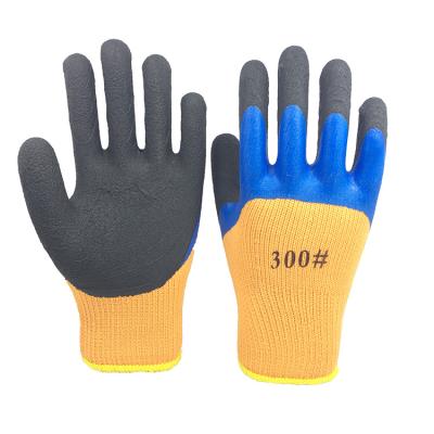 China Anti-impact Double Latex Coated Protective Safety Work Winter Gloves for sale