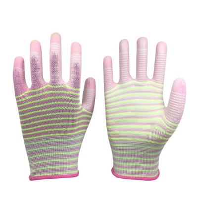 China Anti-impact China Products / Suppliers Handed Garden PU Colored Palm Coated Safety Work Gloves For Labor for sale