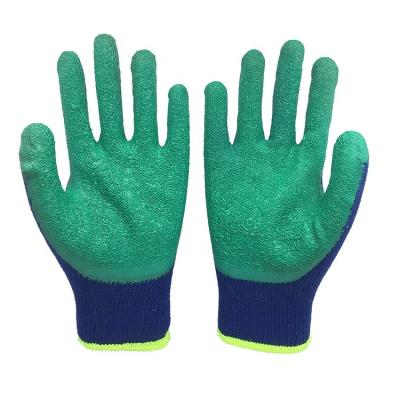 China high quality hot sale 10g Anti-smash cotton coating latex coated safety work industrial protective gloves for sale