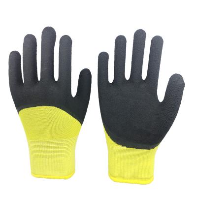 China Anti-Slip 13G Polyester 3/4 Latex Foam Coated Gloves /safety Glove Working Work Glove EN388 for sale