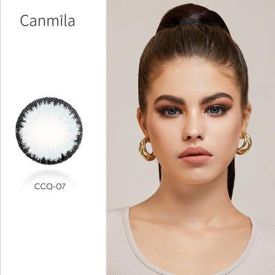 China HAMA Custom logo glitter gray hema color material contact lens yearly for sale