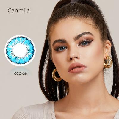 China HAMA Luxury Non Natural Perscription 14.5mm Diameter Ice Blue Contact Lens for sale