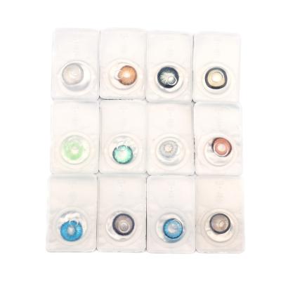 China 2021 Hot Selling Cosmetic Eye Color Wholesale Fresh Colored Soft Lenses GAN Picture Magic Contact Lens Colored Circle Eye Contact Yearly for sale