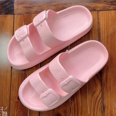 China 2022 Summer Spring Shower Indoor Slippers Light Pure Color Eva Slipper Thick Non-slip Lightweight Women's Slippers Indoor for sale