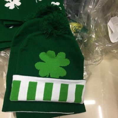 China Wholesale COMMON St Patrick's Autumn Winter Beanie Cute Knitted Yiwu Hats for sale