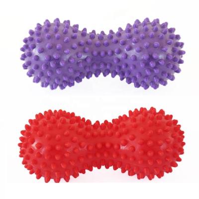 China Comfortable GYM / Home Use Double Massage PVC Peanut Spike Ball for sale