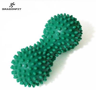 China Light hot sale fulcrum neck foot massage roll peanut spiky massage ball for sale