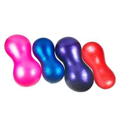 China Comfortable Hot Sale Balance Massage Exercise Ball Peanut Oval Yoga Ball/Hot Sale Gym Exercise Peanut Massage Oval Yoga Ball for sale