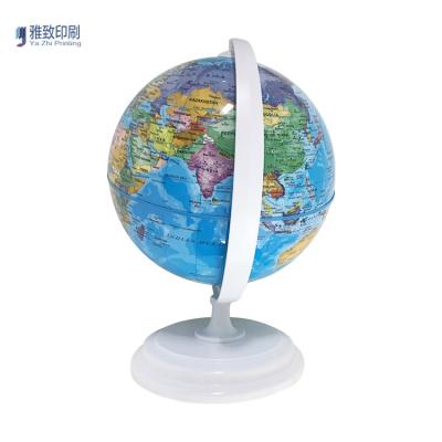 China Hot Selling Clear Luminous Printing High Quality Teaching Education For Geography Mini World Globe for sale