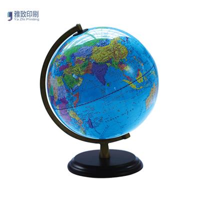 China Hot Selling Large Clear Luminous Printing Plastic Political Globe for sale