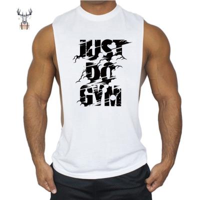 China Casual Running Men Stringer Sublimation Tank Tops Custom Print Vest GMY Clothing Singlet Tops QUICK DRY for sale