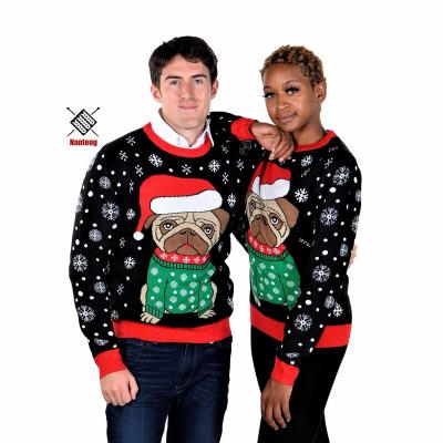 China Newest Design Jacquard Pattern Anti-Wrinkle Design Funny Ugly Christmas Sweaters Knitwear Sweater for sale