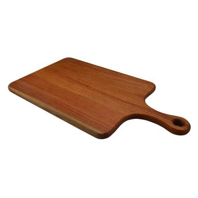 China Viable Custom Wholesale Natural Wood Feature Acacia Wood Cutting Board With Handle for sale