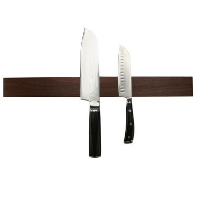 China Wooden Magnetic Knife Strip Holder 12/1416 Inch Magnetic Knife Utensil Holder For Wall for sale