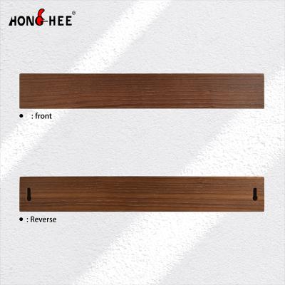 China Strong Wooden Magnetic Knife Holder For Wall Carbonized Ash Wood Wooden Magnetic Knife Bar Tape Holder for sale