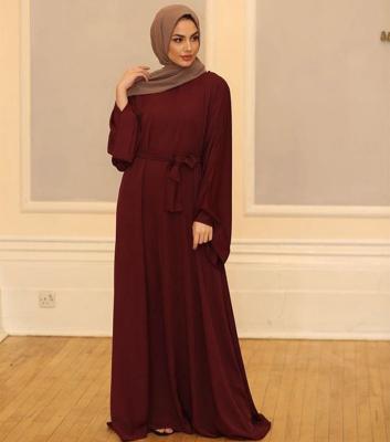 China Polyester New Arrival Fashion Arab Abaya Women Muslim Dress Dubai Clothing Dubai Abaya Islamic Dress for sale