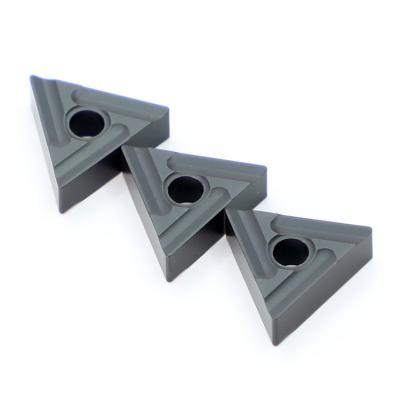 China Tool Alloy Triangle Knife External Turning Grain Grooving Rough Machining CNC Lathe Blade Cermet for sale