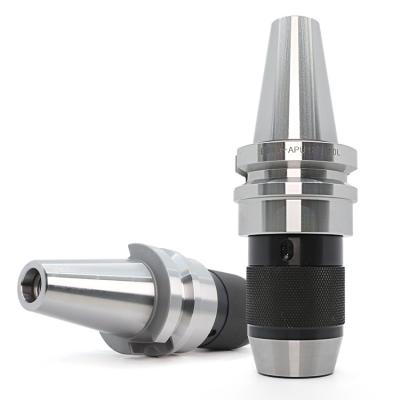 China Self-Tightening MILLING CUTTER Drill Chuck Leg APU13 APU16 Machine Tool Accessories BT40-APU13-100L for sale