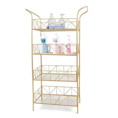 China Best Selling Floating Stocked Bathroom Wire Shelves Storage Rack Shelf for sale