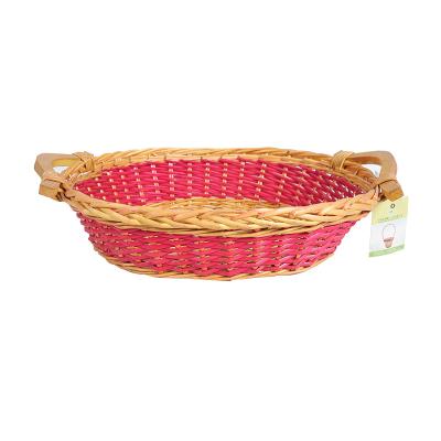 China Good Quality Viable Large Woven Willow Wicker Storage Basket for sale