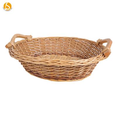 China Quality-assured new fashion wicker laundry baskets viable with handles for sale