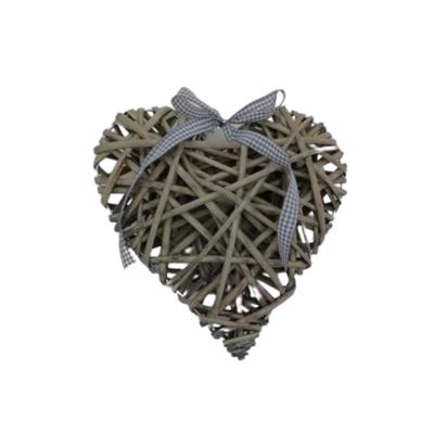 China China Products Best Selling Wicker Heart 10cm Gray Wicker Heart for sale