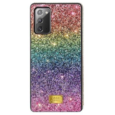 China Anti-fall Rainbow Glitter Bling Phone Case For iPhone 12 For Samsung S30 S21 Luxury Diamond Gradient Case for sale