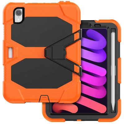 China 2021 Heavy Duty Anti-drop Kickstand Shockproof Dustproof Case For iPad Mini 6th Gen Hard Case for sale