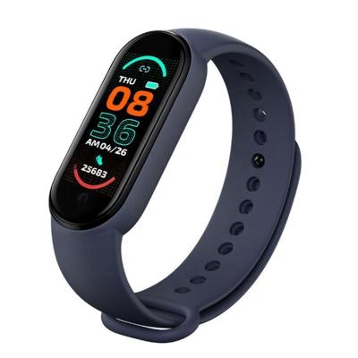 China Factory M6 Screen Band Touch Screen Blood Pressure Blood Pressure Music Colorful Smart Watch Bracelet for sale