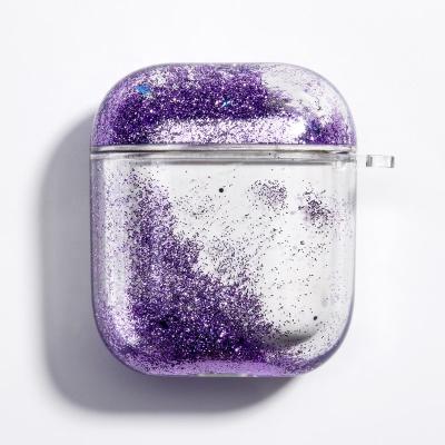 China Super luxury transparent quicksand glitter bling liquid shiny soft tpu case for airpods and airpod pro cover for sale