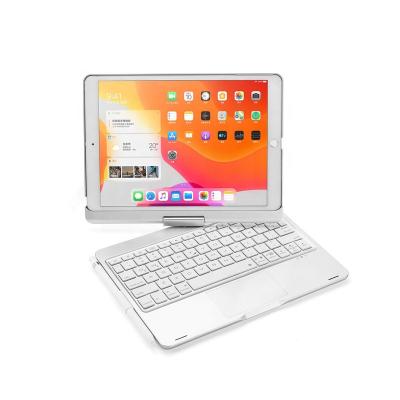 China Ultra Slim Wireless Keyboard Case For iPad 10.2 360 Degree Rotating Folding Keyboard Tablet Cover With Pencil Holder for sale