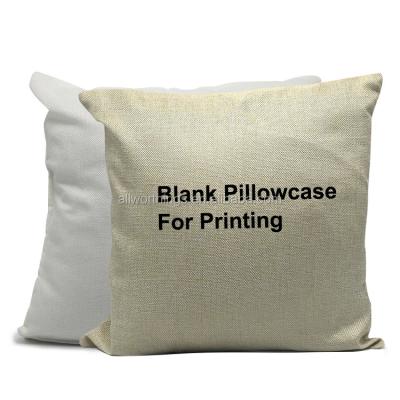 China Sustainable Sofa Pillow With Cotton And Blank Canvas Sublimation Pillowcase for sale