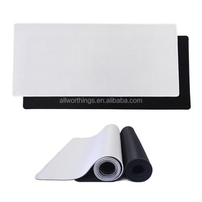 China Promotional Gifts Large Blank White Plain Playmat Mousepad For Sublimation Printing for sale