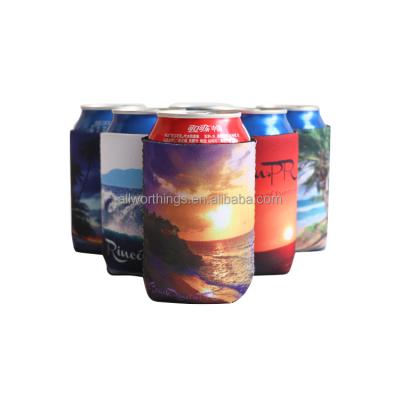 China Insulated Soft Heat Transfer Can Cooler Design Logo Can Cooler 12 oz Neoprene Sublimation Box Cooler for sale