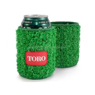 China OEM Turf Insulated Custom Beer Bottle Can Cooler Neoprene Stubby Holder for sale