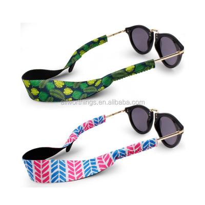 China Logo Print Neoprene Eyeglass Strap Sunglasses Tie Strap 40*2cm or 42*2.5cm Glass for sale