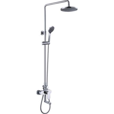 China Best Modern Hot Selling Single Handle Rain Shower Faucet Set Wall Mounted System for sale