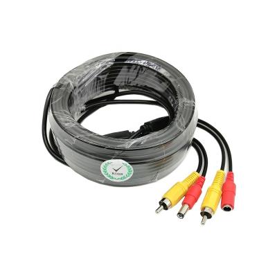 China OULAIDA 5M Car AV Audio Video RCA + DC Power Cable Extension Cable Wire for Car Truck Monitoring Home Analog CCTV DVR AHD Camera for sale