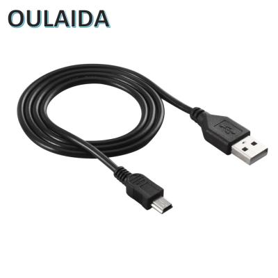 China OULAIDA Charging Cable 100cm Ultra-Fast USB 2.0 A Male to B 5 Pin Mini Charging Cable for Digital Cameras USB Data Charger Hot-Swapable Cable for sale