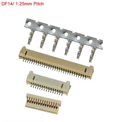 China OULAIDA DF14 PCB Connector 1.25mm Pitch Housing with HRS DF14 Series 1set (Housing+Terminal+Wafer) Terminals 2P-16 Pin Replacement for sale