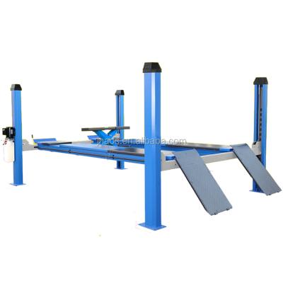 China Four Post Car Lift Machine With Second Lifting Function 3500kg for sale