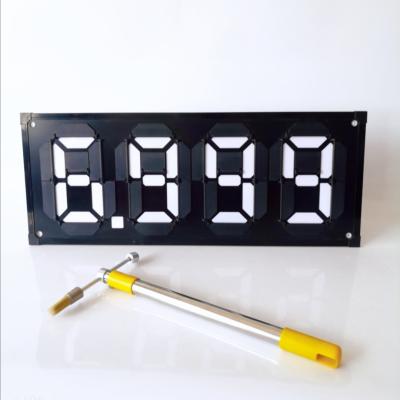 China OEM ODM Gas Station Digital Price Signs Magnetic Flip 7 Segment Digital Board for sale