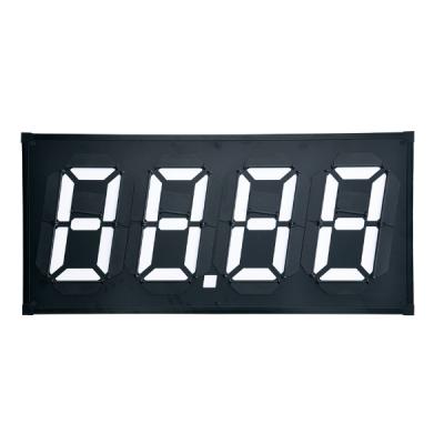 China Weerspiegelende Benzinestationprijs Flip Signs Magnetic Four Digits Flip Board Caution Board Te koop